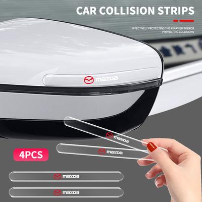 4ks Priehľadná nálepka chránič dverí auta Neviditeľné ochranné pásy Pre CX-3 Bk CX-5 MS Speed 5 6 2 3 CX30 MX-5