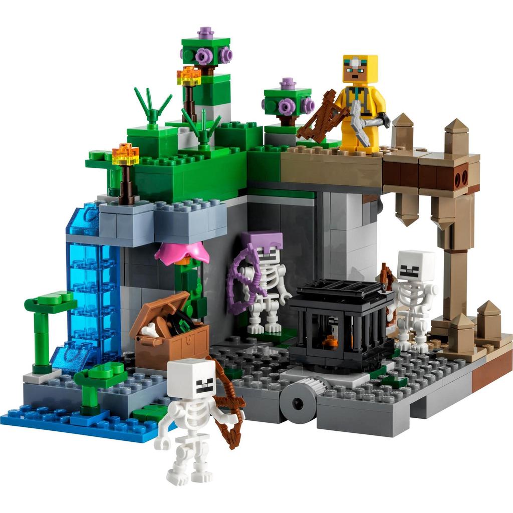 LEGO Minecraft Skelettgrotta Leksak Present Födelsedag Block Jul8910Grundskola Minecraft-varor 21189