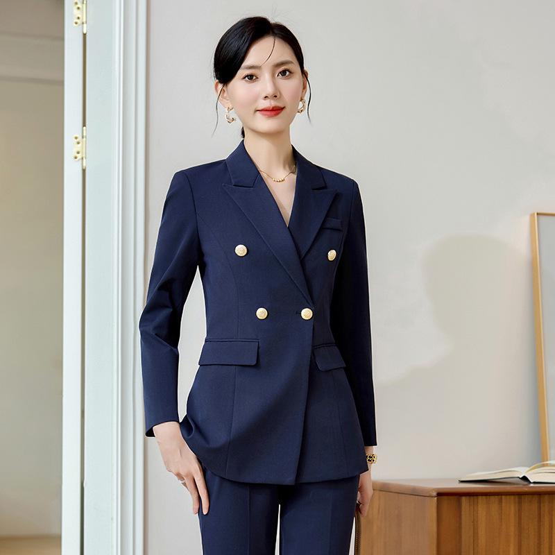 2024 Women's Professional Autumn Suit Set: Formal Blazer and Trousers