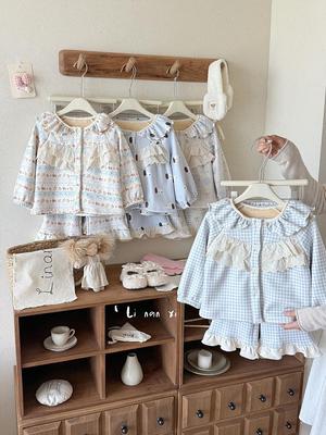 Girls' Winter Pajama Set - Cozy Autumn Homewear for Babies & Kids