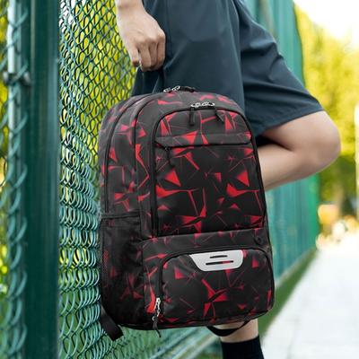 Sac de Football avec Compartiment à Chaussures Imperméable Sac de Sport Grande Capacité Bretelles Réglables