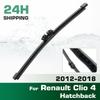 Rear Windshield Wipers Blades,Premium All-Season Wiper Blades Replacement For Renault Clio 4 Hatchback 2012-2018