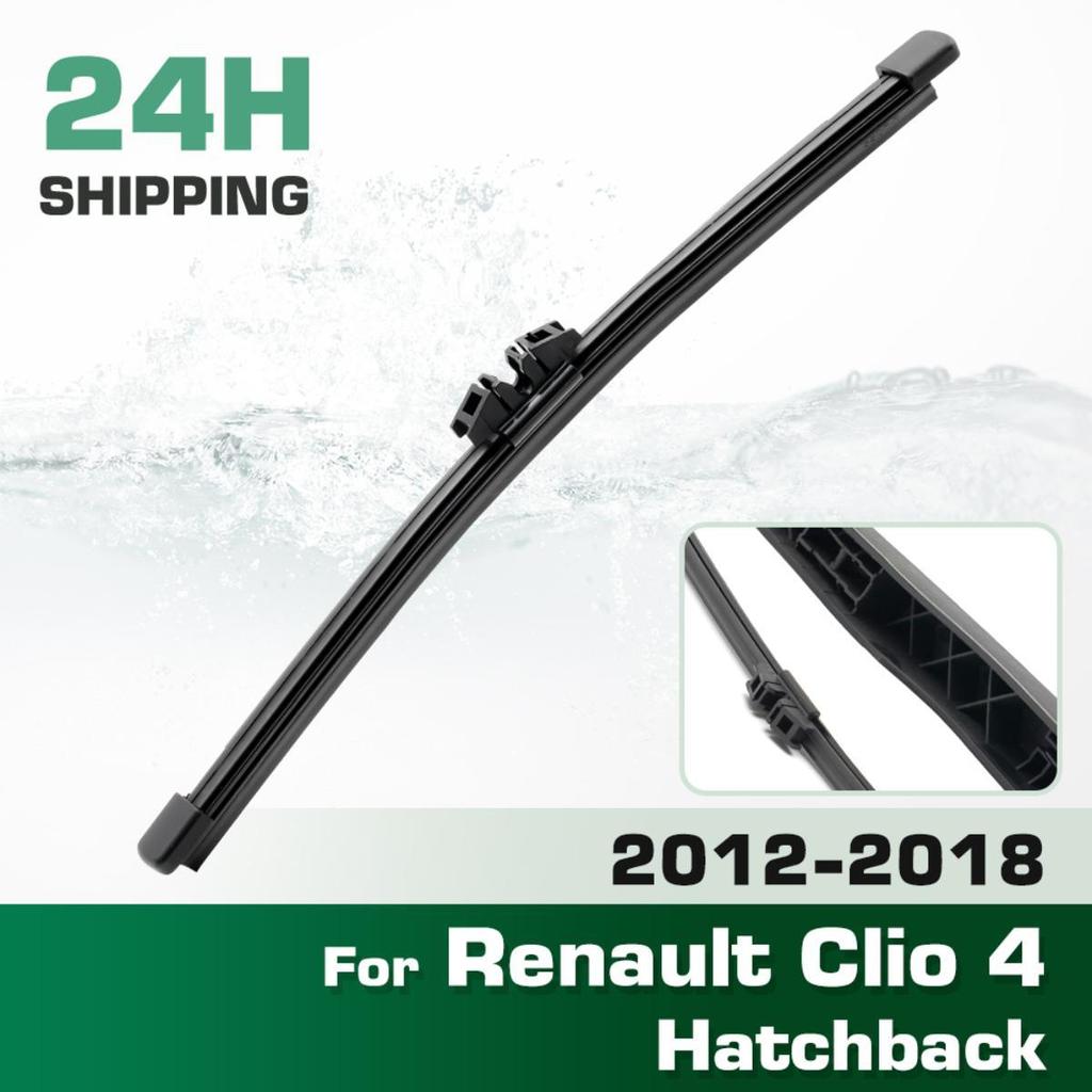 Rear Windshield Wipers Blades,Premium All-Season Wiper Blades Replacement For Renault Clio 4 Hatchback 2012-2018