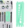 Msuring Tool Plastic Integrated Portable Inch and Millimeter Scale Nut   Thrd Gauge