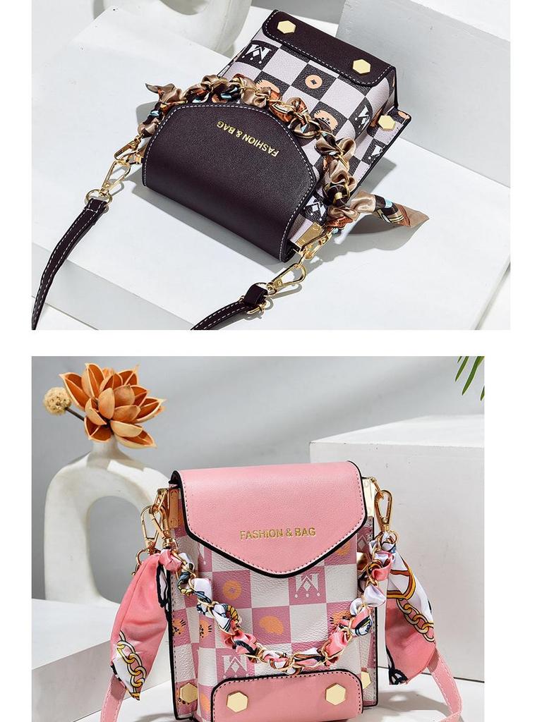 2024 Damska Transgraniczna Torba na Telefon Komórkowy o Dużej Pojemności: Torba listonoszka z podwójną komorą, wysokiej klasy, pionowa, prosta.