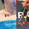 Color Summer Small Fresh Apple Beaded Necklace Women's High Sense Niche Design Collarbone Chain Birthday Gift