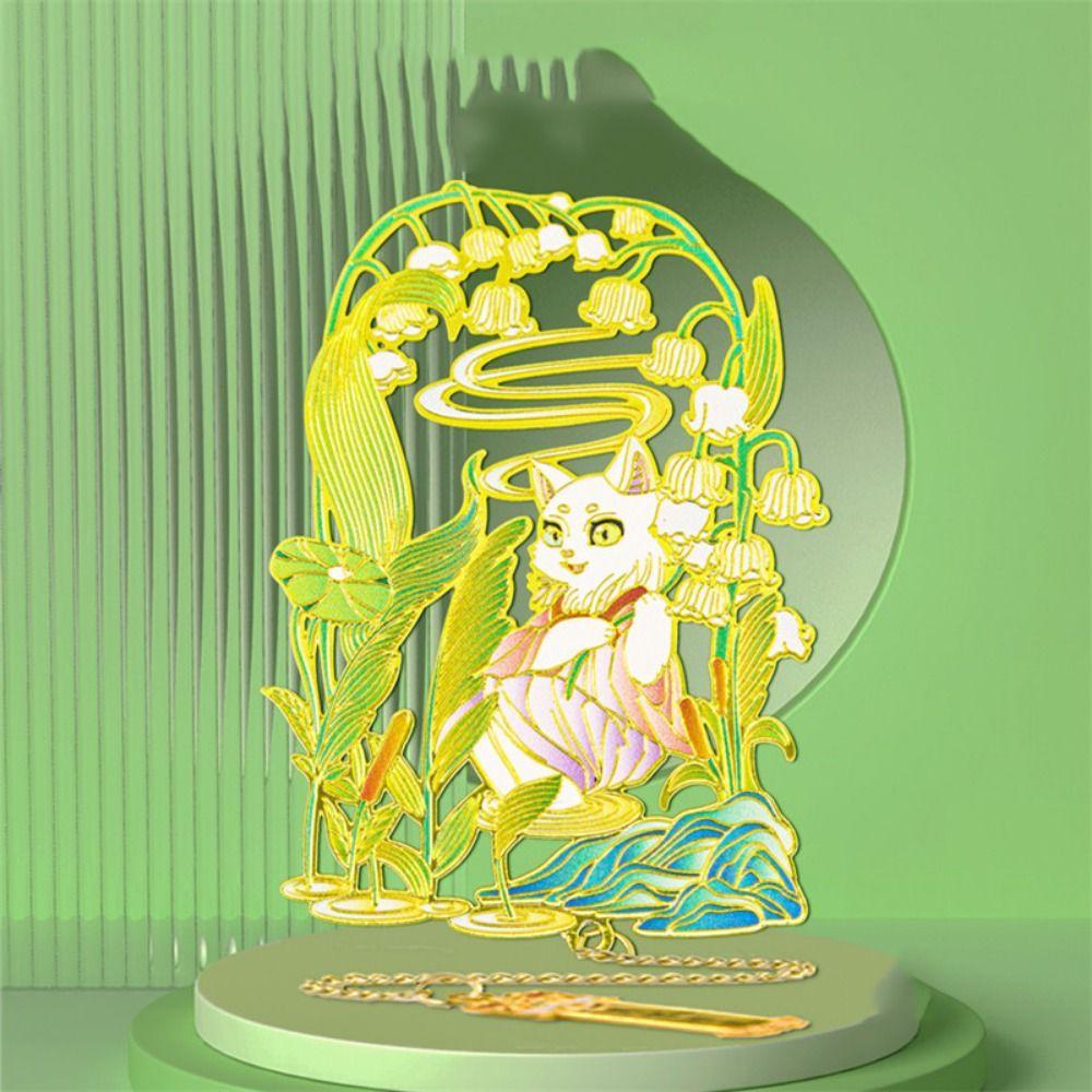 Quastenanhänger Chinesische Bestien Lesezeichen Kreatives Metalllesezeichen Buchzubehör