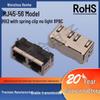 Renhe RJ45 Original 1X2 Network Connector with Spring Clip, No Light, 8P8C Female Socket, 56 Models