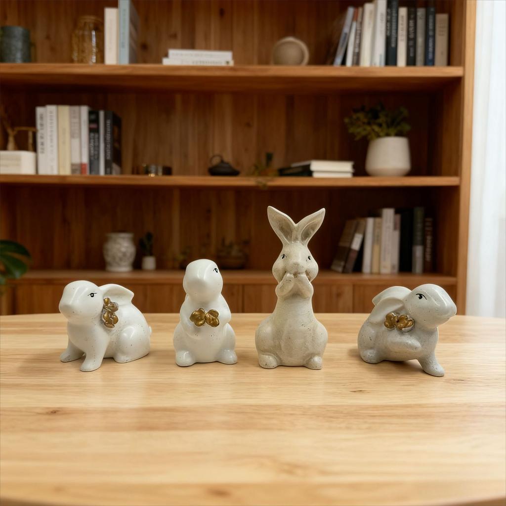 Cute Bunny Figurine Decoration, Room Home Decoration Ornament