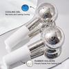 Mini 2pcs Ice Globes Stainless Steel Cryo Sticks for Face Eye Facial Cold Roller Cooling Globe for Puffiness Wrinkle Dark Circle