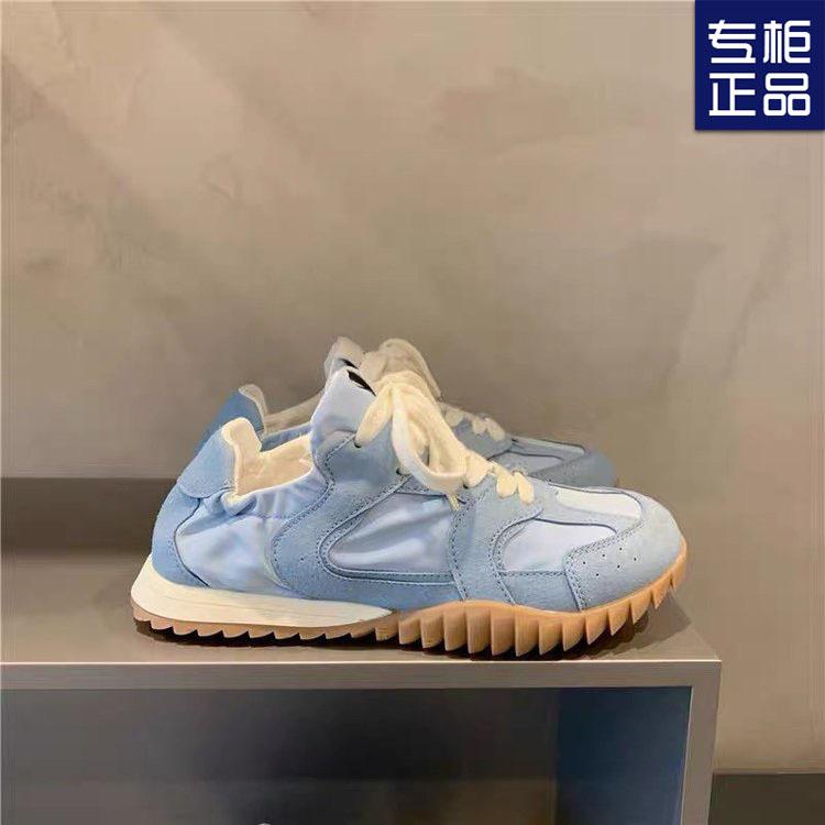 

2025 spring and summer new casual shoes ballet thin breathable German training shoes soft soles ins women s shoes 35 синий