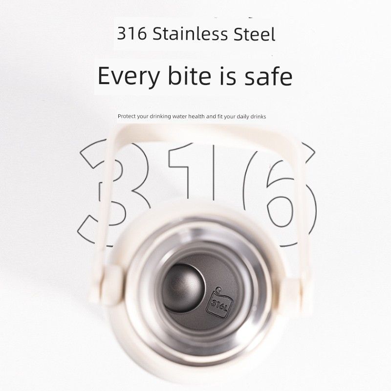 Water Large Capacity Vacuum Cup 316 Stainless Steel Good-looking Water Cup 2024 New Portable Vacuum Cup