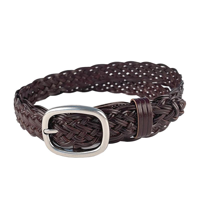 No Punch-free Hand-woven Retro Fashionable Women's Belt with Casual Pants Jeans Short Skirt Women's Belt