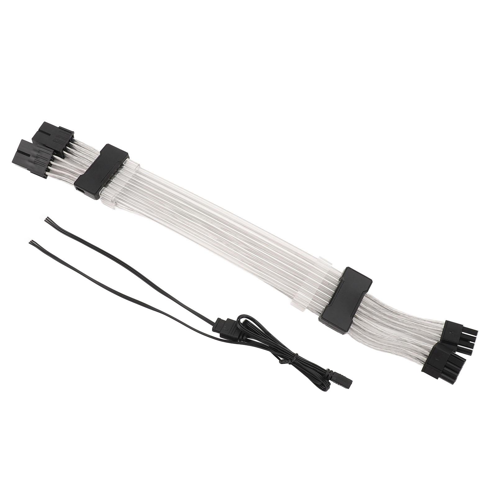 

Удлинительный кабель питания 2x8PIN ARGB GPU длиной 30 см с поддержкой 5 В 3PIN ARGB Sync 2x8PIN на 2x8PIN 4-сторонний