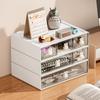 Desktop Cosmetic Kawaii Stationery Storage Box Ins Plastic Drawer Storage Pen Cabinet Office Desk Stackable Storage Organizer