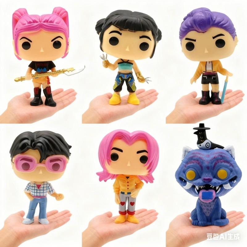 Awesome Boys Anime Demons Hunters Figure Rumi Zoey Mira Saja K-pop Toy