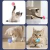 12 Pieces for Cat Ball Toys 1.8" 1.2" Small Plush Balls Colorful Kitten Chasing Balls Increasing Exercise for Indoor Cat