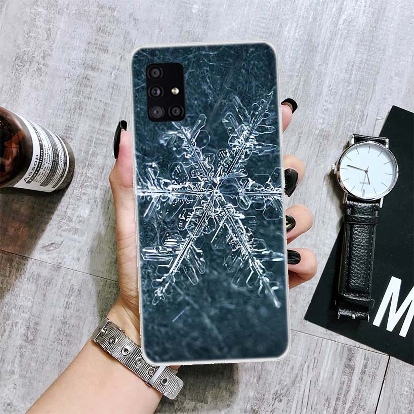 

Чехол для телефона Зимний Холод Снежинка Для Samsung Galaxy A52 A32 A22 A12 A02S A50S A30S A51 A31 AA71 Note 20 Ultra 10 S10 Plus G Samsung A32 4G