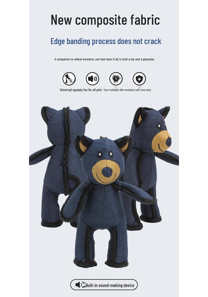 Mighty Bear Durable Dog Squeaky Toy - Oxford Cloth