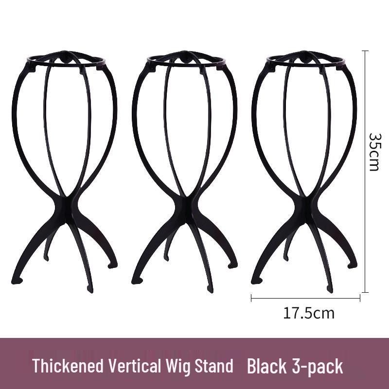 Thickened Plastic Foldable Wig Stand & Hair Support Shelf