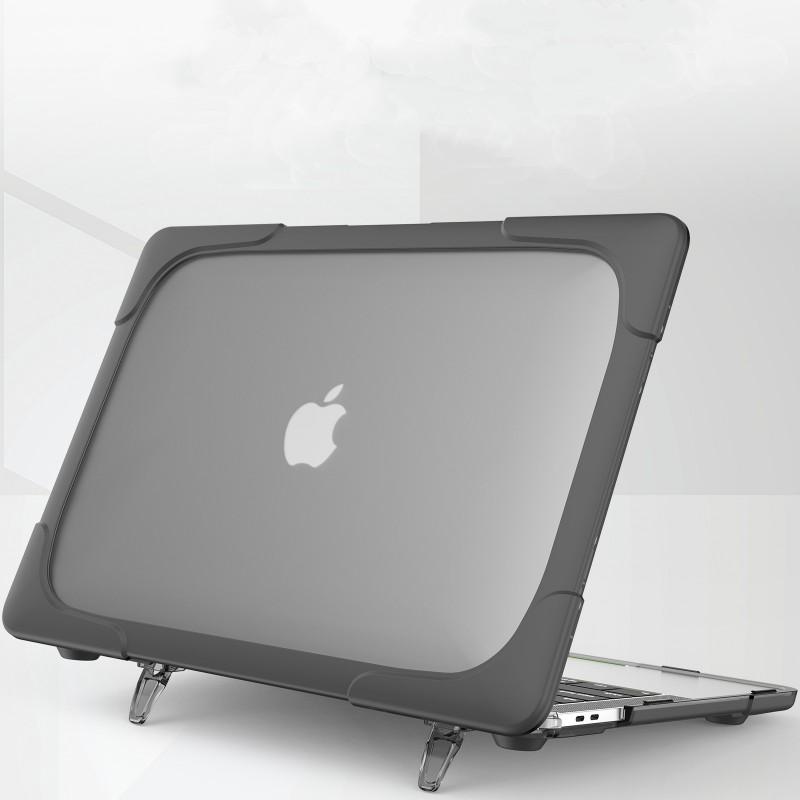 MacBook Air 13 Pro 15 16 Protective Case With Cooling Stand Anti-Slip Matte PC Shell