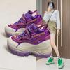 9CM Green Luxury Designer Sneakers On Platform Sports Shoes For Women 2025 New Thick Bottom Wedding Shoes High Heel