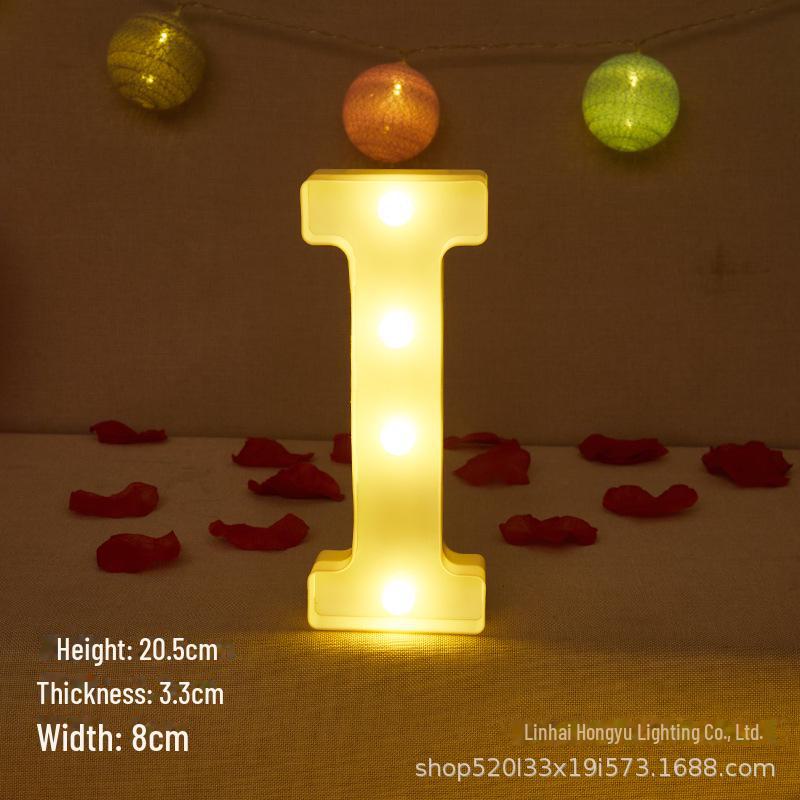 26 English Letter Night Lamp for Wedding Proposal or Decor