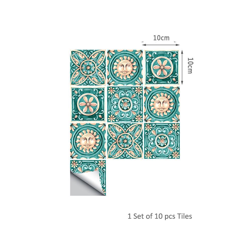 Cheap 10/50Pcs Kitchen Wall Stickers High Temperature Antioil Paste Kitchen Wallpaper Self