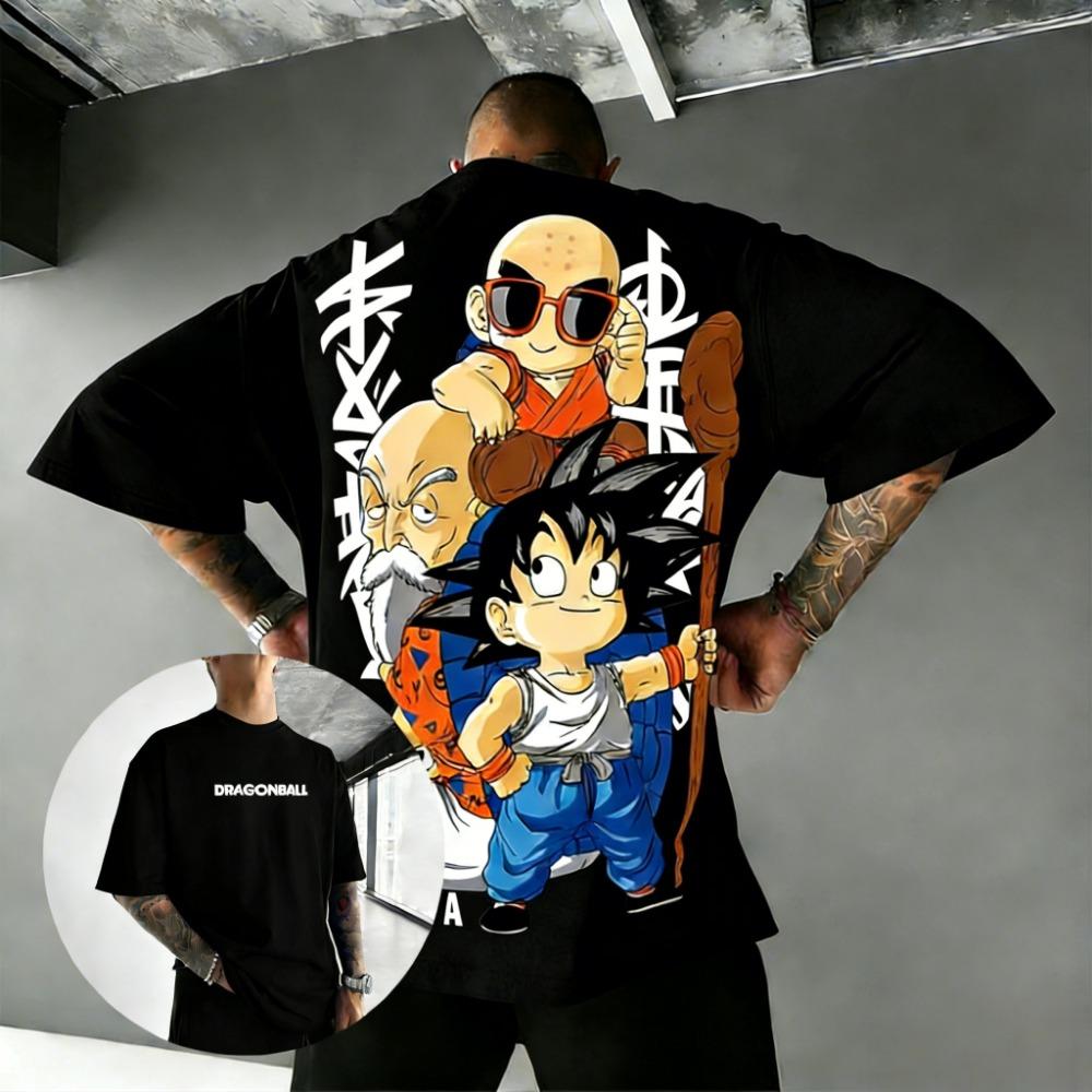 Dragon Ball anime T-shirt men s short sleeved casual street wear 2XS
