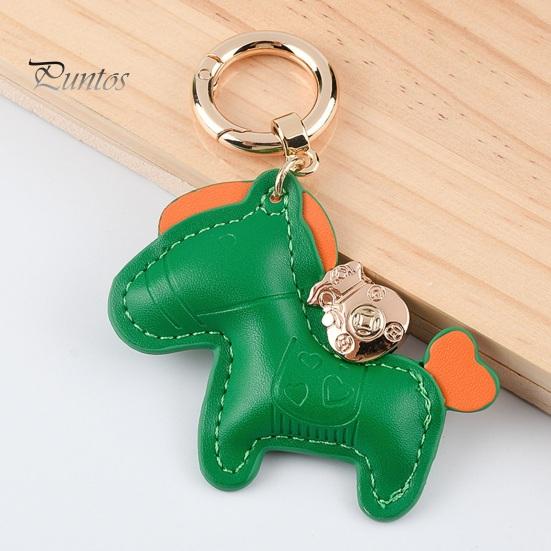 Kunstleder-Auto-Schlüsselanhänger, exquisite Mini-Tasche, stilvoll, langlebig, Geschenk, trendiges Ornament-Design, Pferde-Schlüsselanhänger