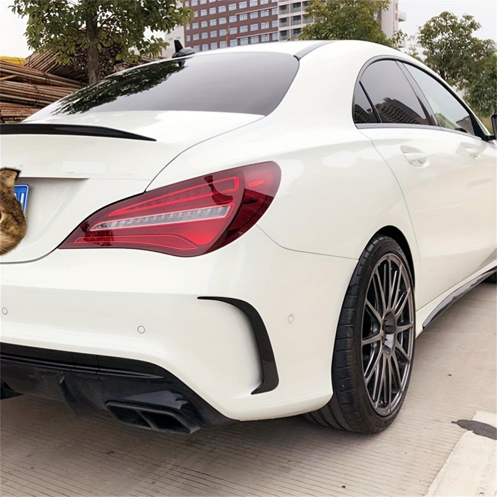 Für Mercedes Benz CLA Klasse W117 C117 CLA200 220 250 260 45 AMG 2013-2019 Heckstoßstange Spoiler Canards Lüftungsschlitze Abdeckung Zierleiste ABS