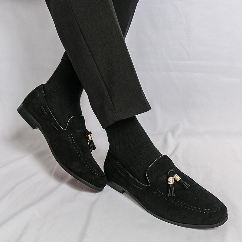 Brand Men'S Fashion Banquet Business Leisure Leather Shoes Spring New Style Pointed Anti Velvet Leather Comfortable Loafers