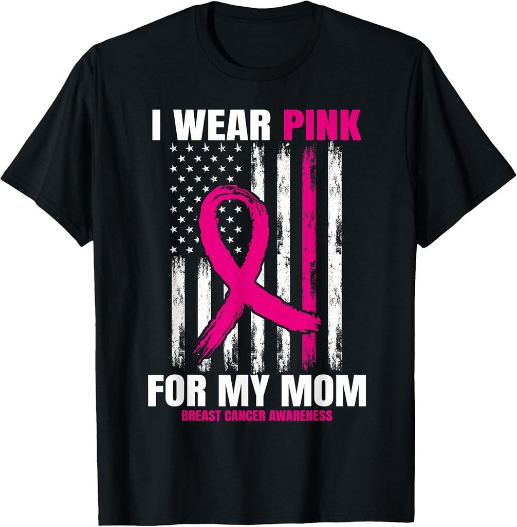 NEW LIMITED! I Wear Pink For My Mom Breast Cancer Awareness Tee - MADE IN USA
