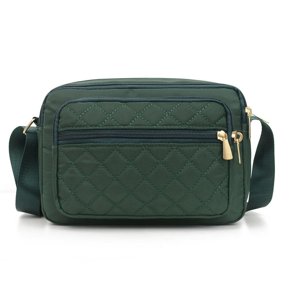 Large Capacity Middle Aged Shoulder Bag Elegant Woman Messenger Bag  Travel зелёный