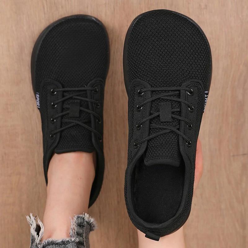 Simple Solid Color Wide Palm Sports Shoes For Men Comfortable Flat Shoes Lightweight And Breathable Soles Women'S Tennis Shoes