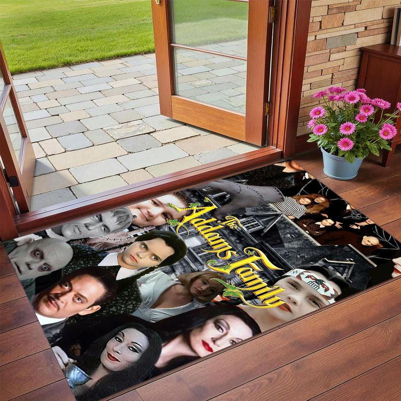 Crystal Velvet Rug Soft Non Slip Indoor Floor Mat Home DecorThe Addams Family