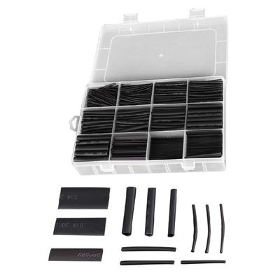 900 Pcs Insulation Sleeving Electrical Wire Cable Wrap Assortment Kits 2:1 Ratio