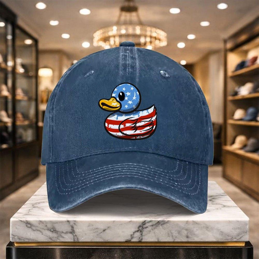Rubber Duck Baseball Cap Adjustable Casual Hat For Outdoor Sports Daily Wear