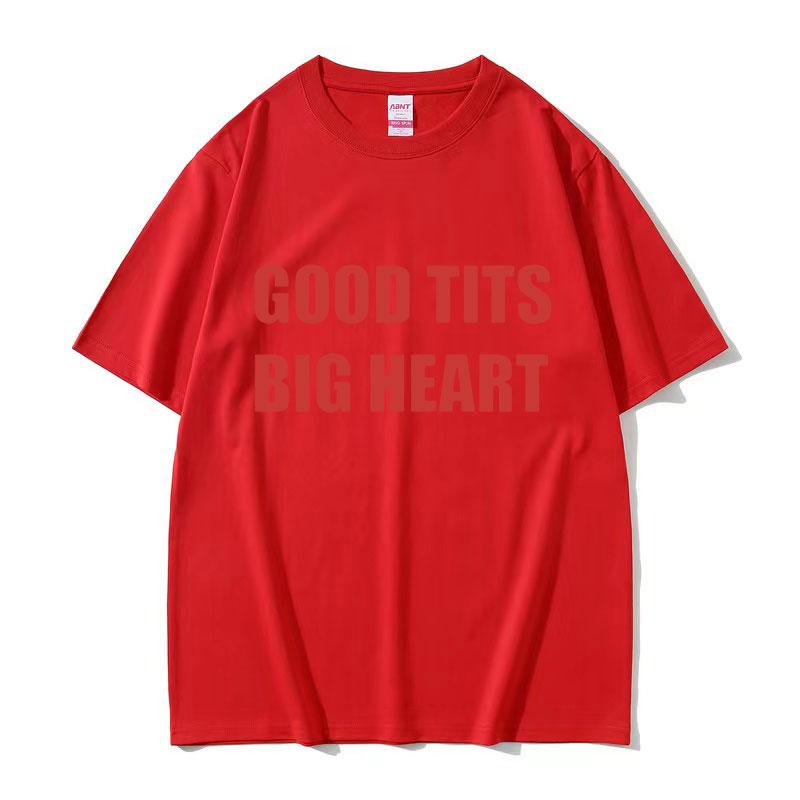 

Good Tits Big Heart Renee Rapp Graphic T Shirt Men Women Vintage Harajuku Fashion Tshirts Summer 100 Cotton Oversized TShirt S