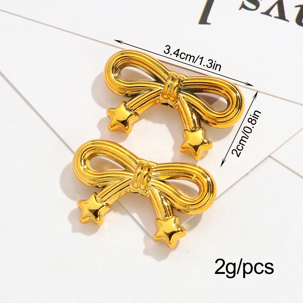 10pcs Colorful Transparent Bowknot Charm Loose Beads Necklace Keychain Pendant Beads Jewelry Making Accessory