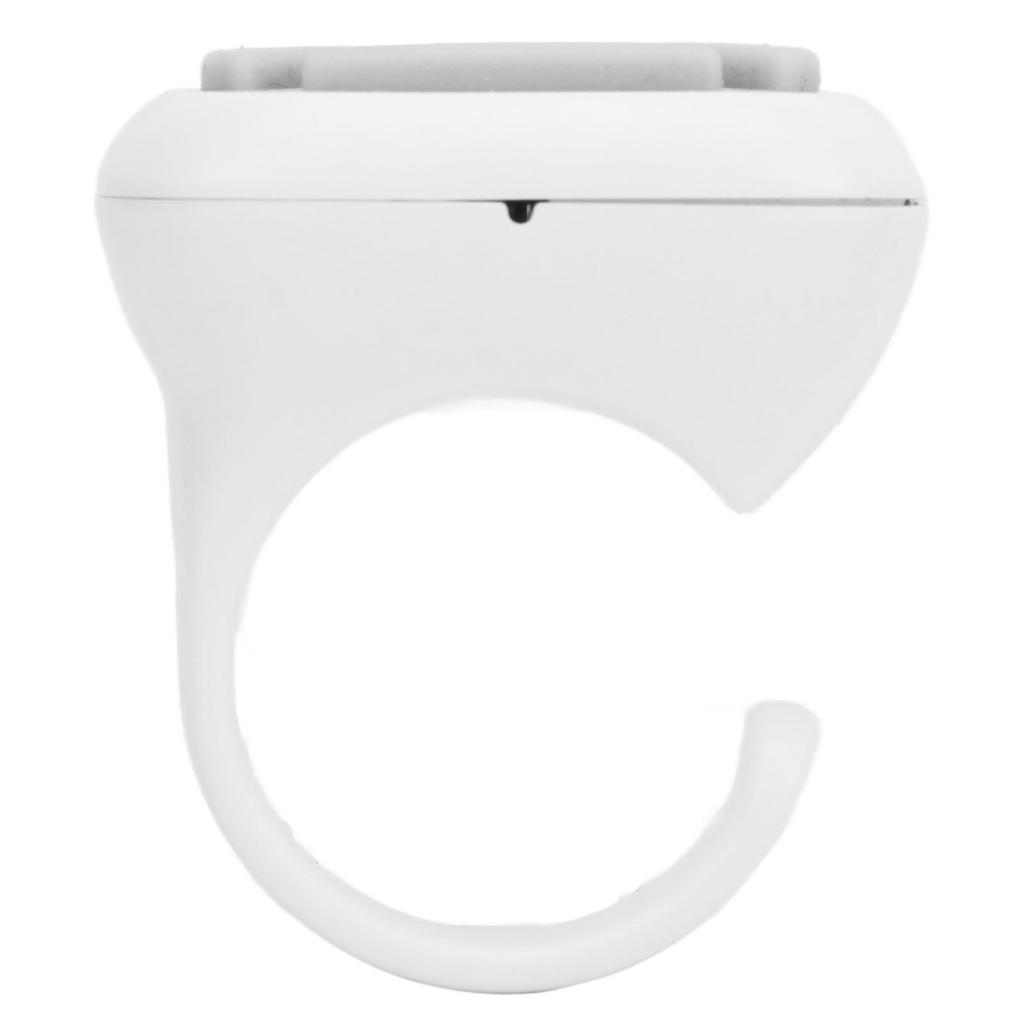 Remote Control Ring Cell Phone Bluetooth Remote Control Camera Shutter Selfie Button for Scrolling Video Clicking Like White
