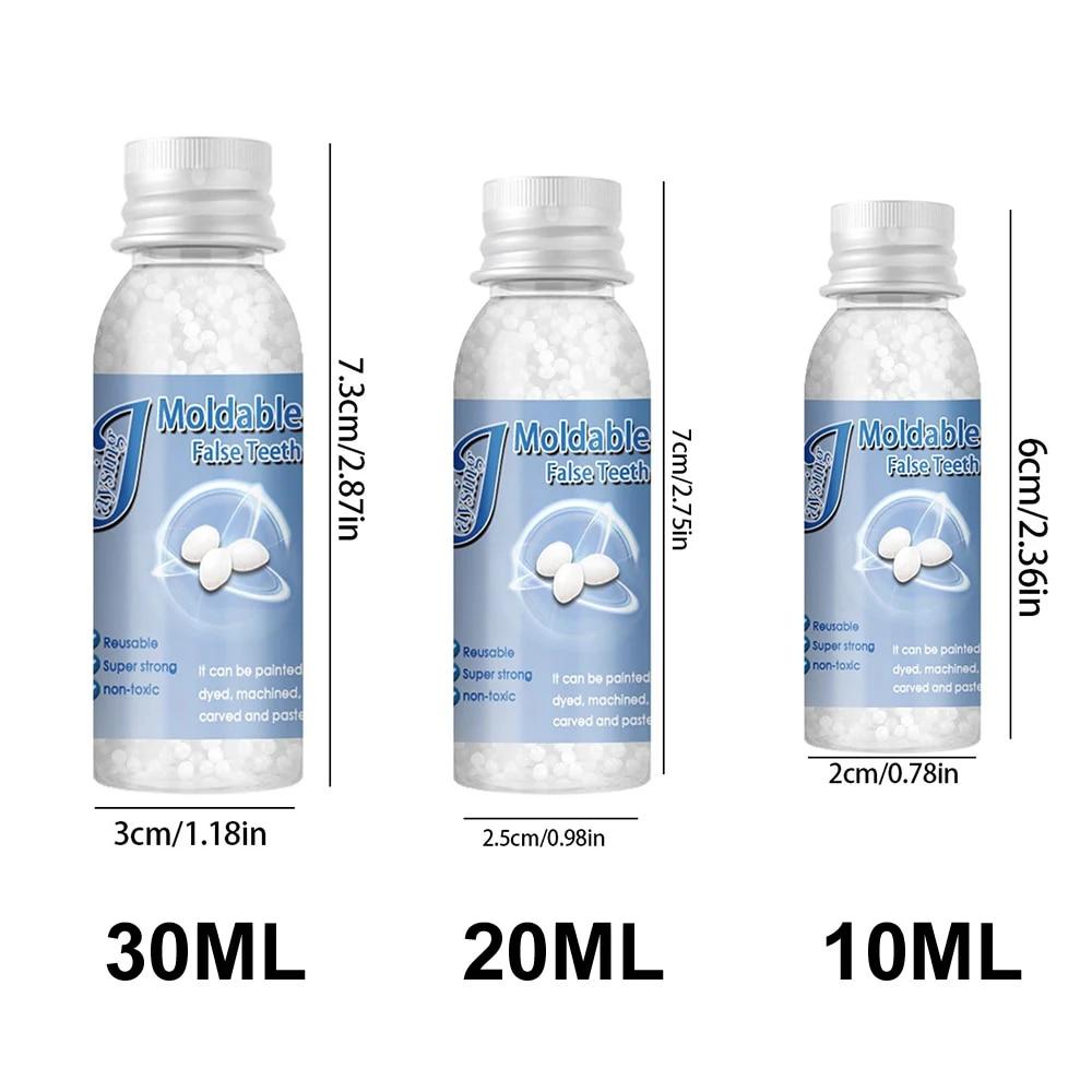 10/30ML Resin Tooth Repair Glue Shapeable Teeth Gaps Filling Solid Temporary Teeth Repair Falseteeth Glue Safety Broken Fangs