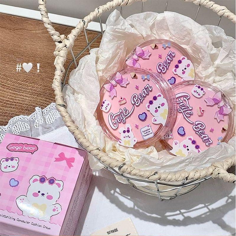 Gege Bear - Water Mist Moisturizing Concealer Cushion Cream - 2 Shades