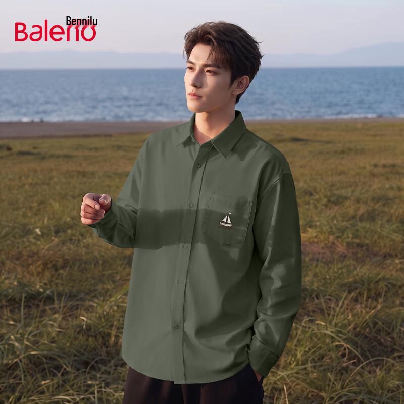 Baleno Men's Long-Sleeve Printed Casual Shirt