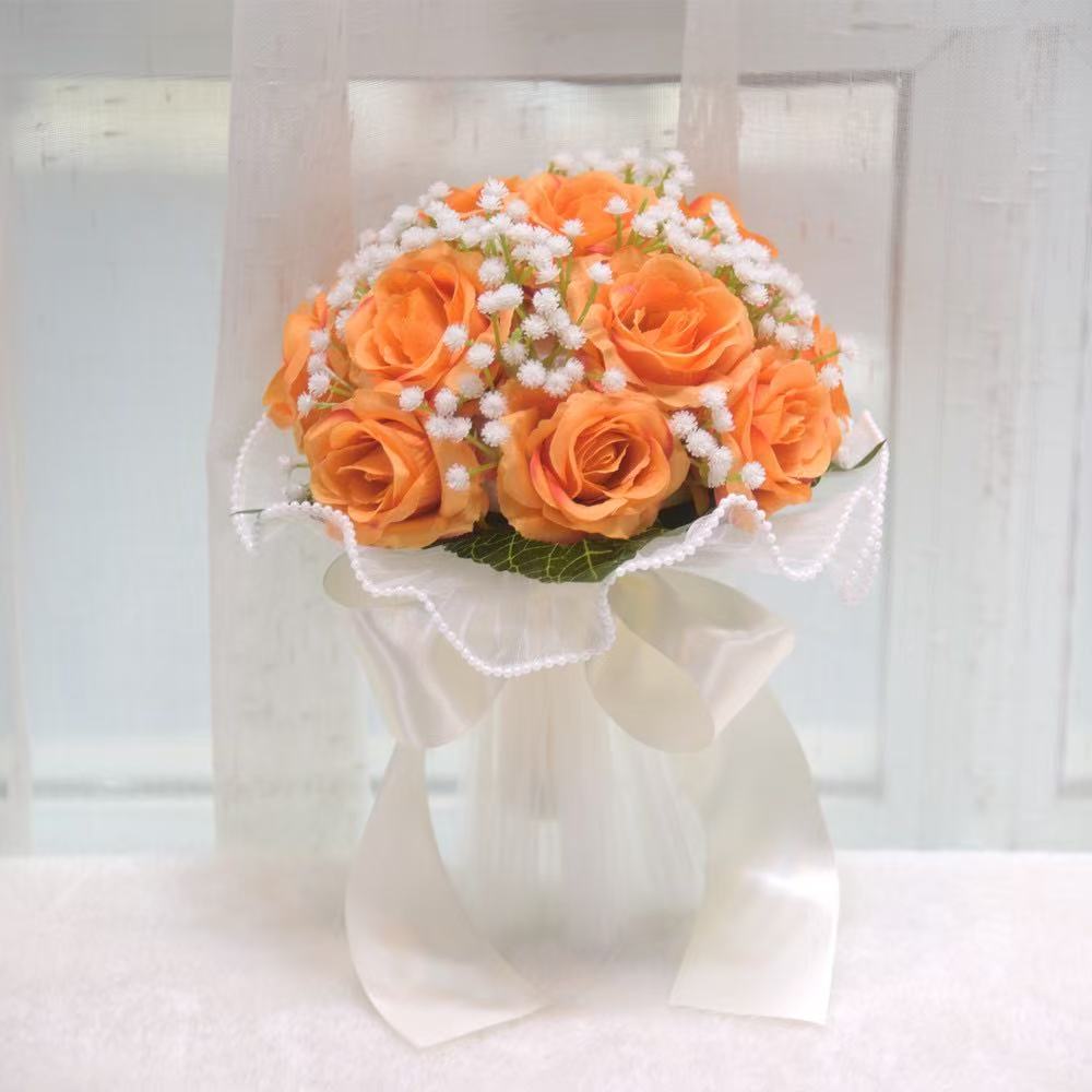 Gipsofila Rosa Fiore Artificiale Bouquet da Sposa Impermeabile Romantico Decorazione Matrimonio