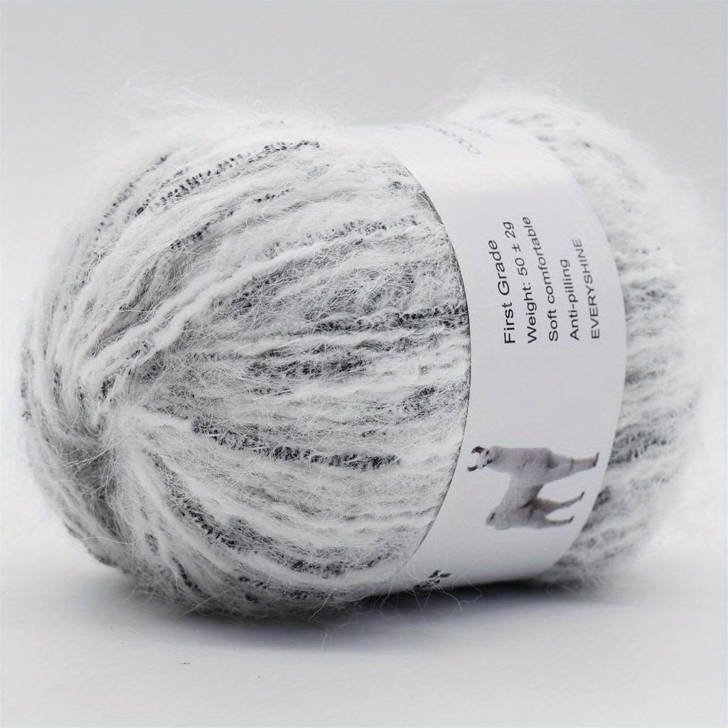 6-Pack Soft Cashmere Wool Acrylic Blend Yarn (50g/280m Per Skein) Multi-Color for Knitting & Crocheting Sweaters 3.5-4.5mm Needle/Hook Handmade Yarn
