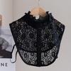White Black Fake Collar Detachable Neckline Clothes Accessory False Collar  Women Girls