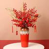 Chinese Office Cafe Table Flower Pot Ornaments New Year Wedding Gifts Home Livingroom Desk Ceramic Vase Furnishing Decoration