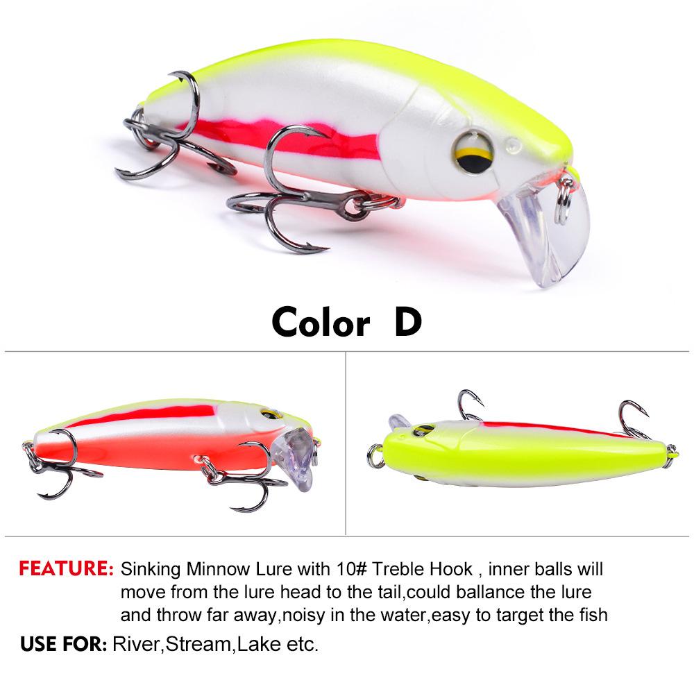 

Подводная приманка Minolta 5 г, 8 г, 13 г, 15 г, 19 г. Приманка для пресноводного морского окуня с изогнутым ртом, имитация приманки для биомиметической рыбы 6.5cm/13g