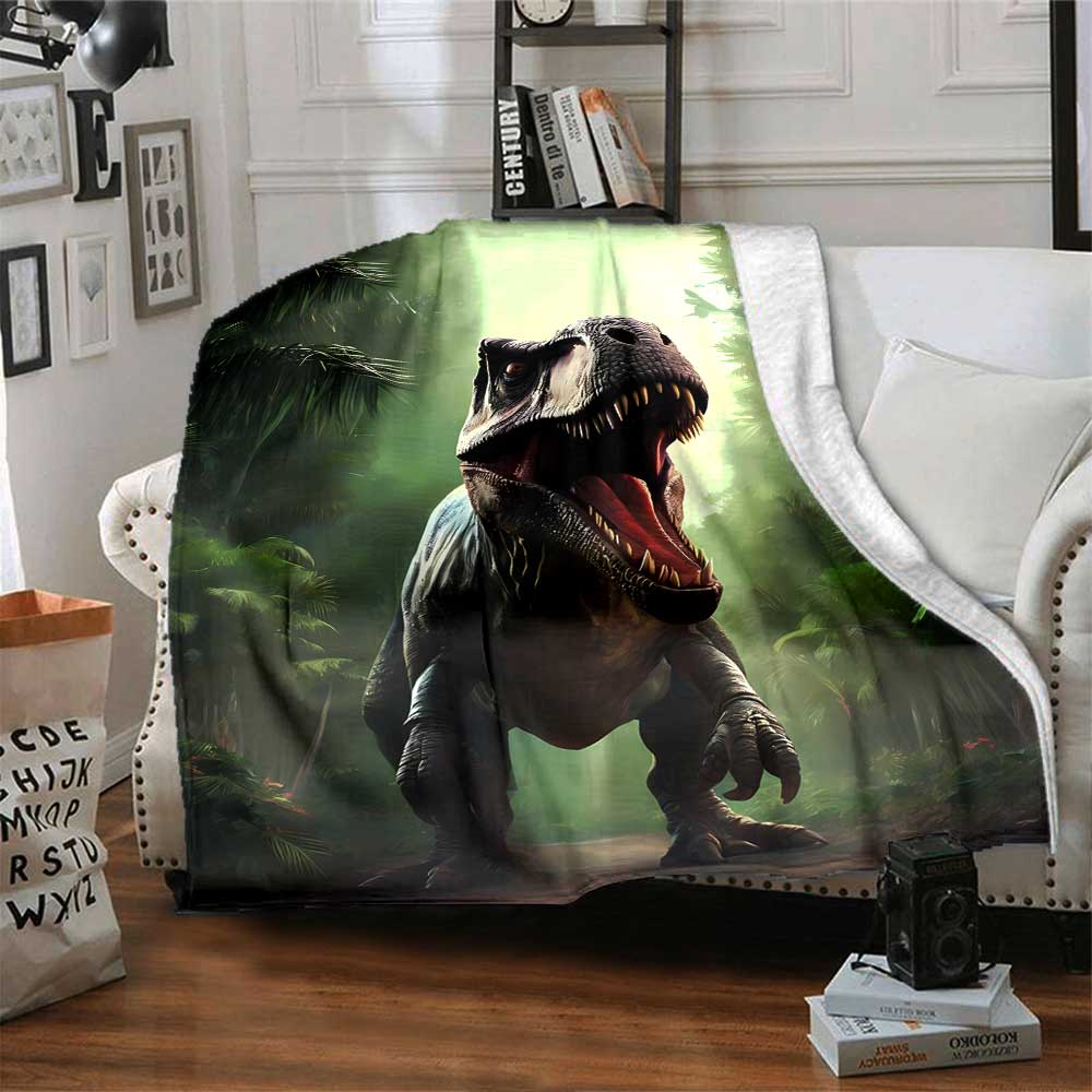 Dinosaur Fossil Display Cozy Blanket Soft Warm Cozy Perfect for Sofa Couch Office Bed Picnics for All Occasions Modern Style Unique Accessory Y3
